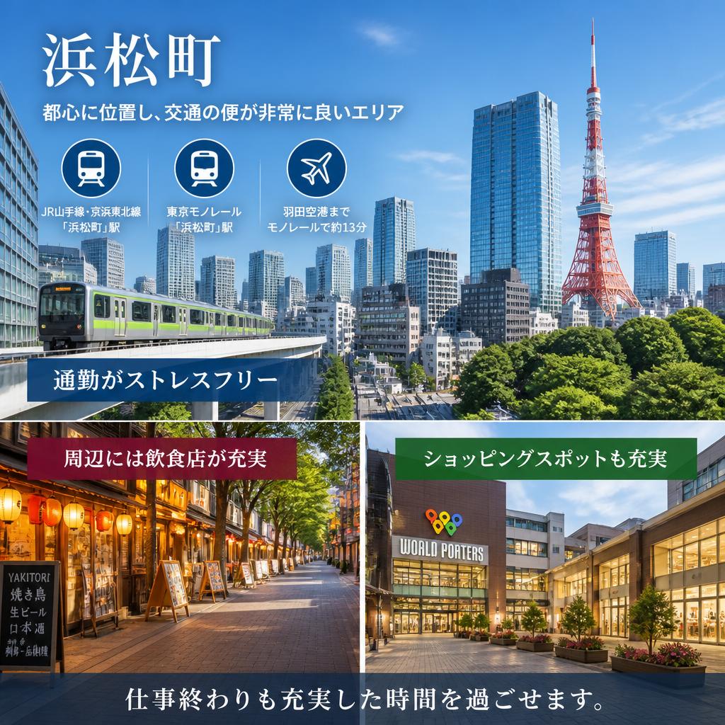 浜松町で働くメリット