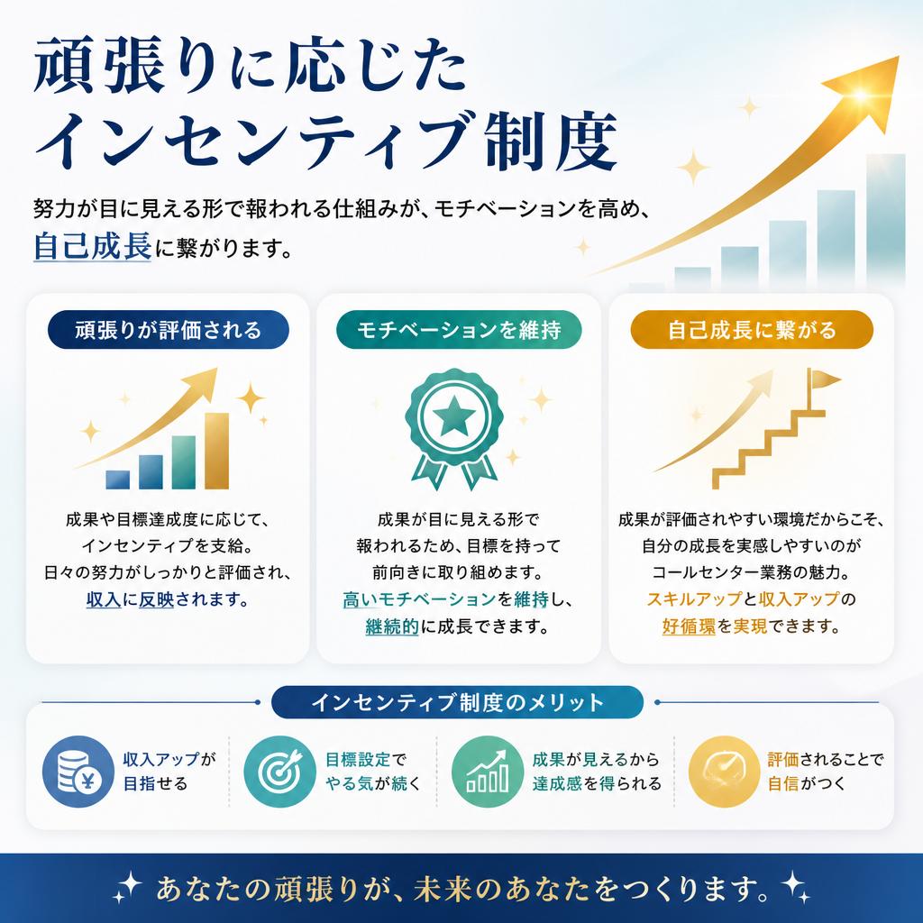 インセンティブ制度の魅力