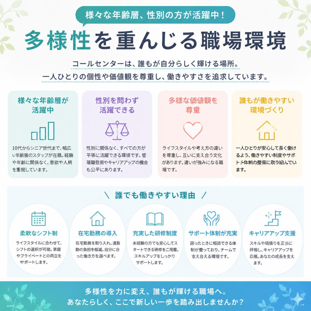 年齢や性別に関係なく活躍できる環境