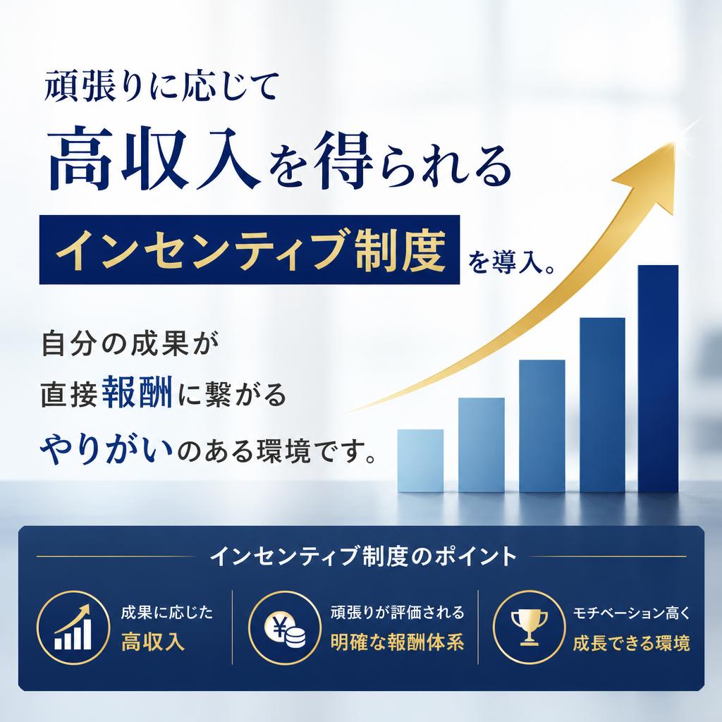 高収入を狙えるインセンティブ制度