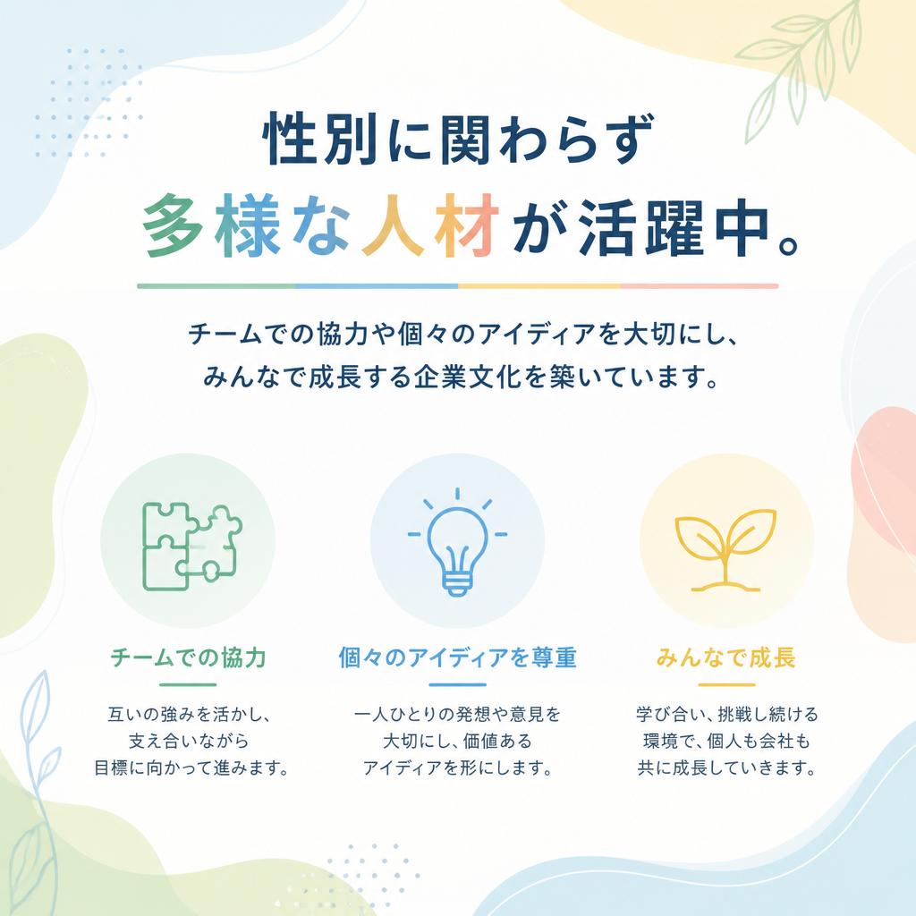 男女共に活躍できる職場｜株式会社KESTA