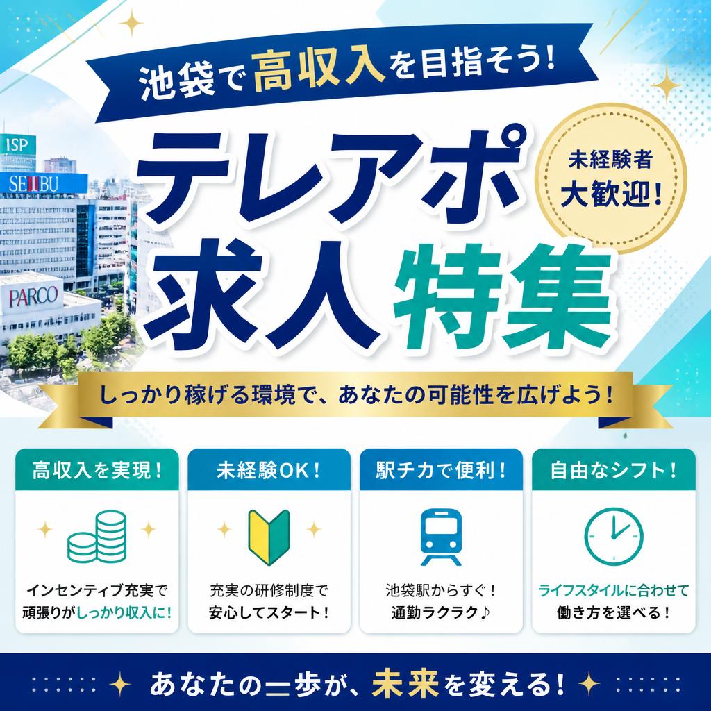 池袋で高収入を目指そう！テレアポ求人特集