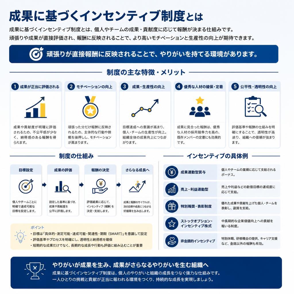 インセンティブ制度でモチベーションUP